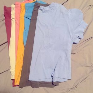 7 Athleta Crop Top Bundle - ALL Size Large